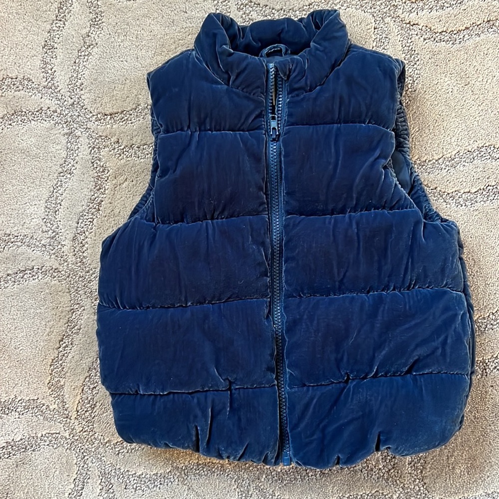 Gymboree Midnight Blue Velvety Soft Puffer Vest -